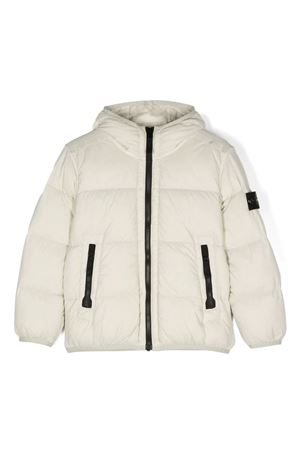 bomber in poliammide bianco STONE ISLAND KIDS | 811640328V0097